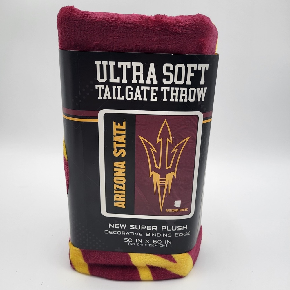 Arizona State Sun Devils Ultra Soft Tailgate Throw Plush Blanket 50"x60"